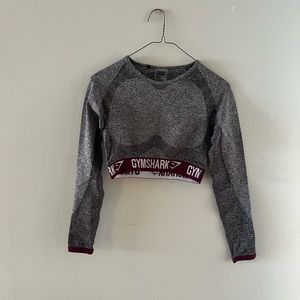 Long Sleeve Gym Shark Work Out Top